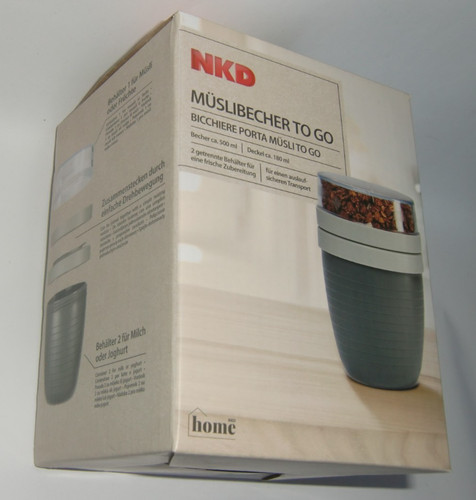 Müslibecher grau becher - go,
