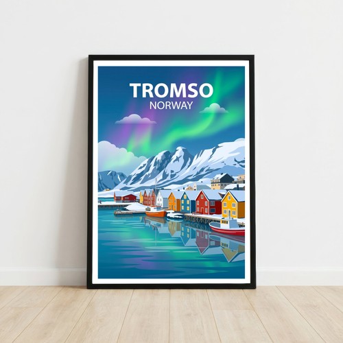 Tromsø norwegen reise poster - reise,