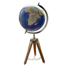 8" Deko Welt Globus auf