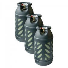 3 Stck. (98,00 € */ 1 Stck.) 3x Premium Eigentums Propan-Gasflasche 10 kg (leer)