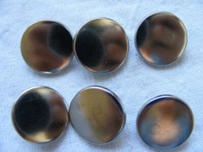 ca 2 cm Knopf 6 Stück Steg