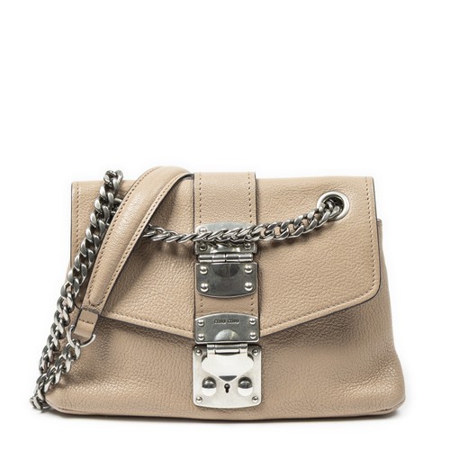 Miu pushlock chain flap - miu,