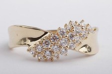 Kristall Ring 14K 585 Gelb