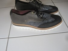 Schuhe, Pantofola d'oro Gr.42, NEU, schwarz- weiß- grau