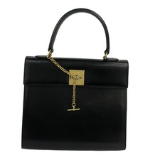 CELINE Gancini - Black Leather