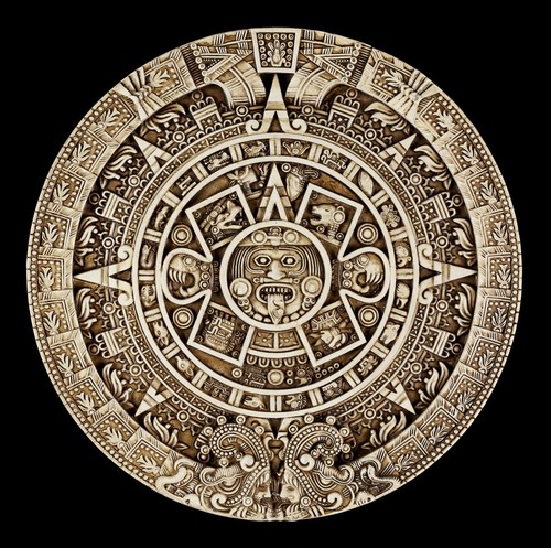 Wandrelief azteken kalender - wandrelief,