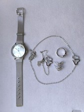Uhrenset Modeschmuck Silber