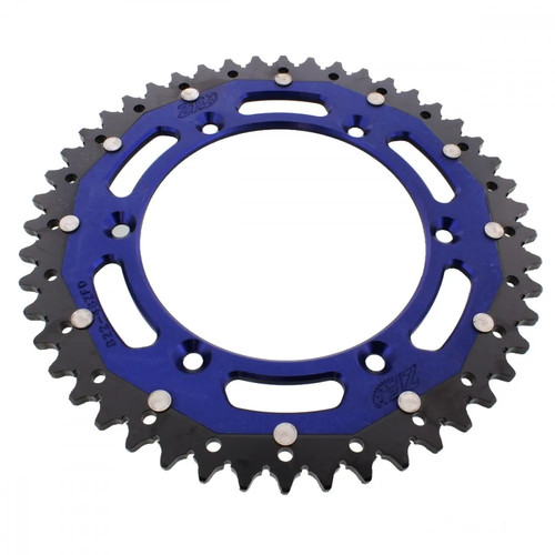 Kettenrad alu blau zähne - alu,