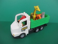 Lego Duplo großer LKW Laster Zoo mit Tieren und Menschen Tiertransport (260124A)