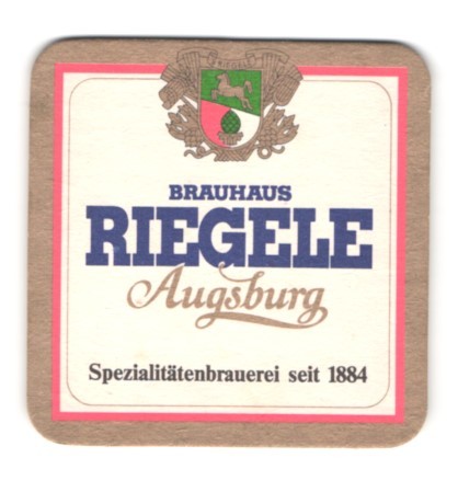 Bierdeckel augsburg brauhaus - bierdeckel, augsburg,