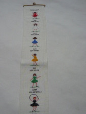 Kreuzstich Stickbild Mädchen