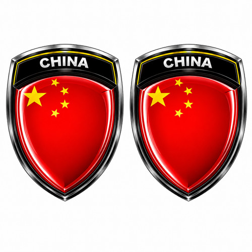 China wappen aufkleber 3d - aufkleber,