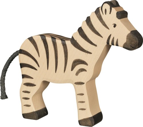 Holztiger zebra aus holz - zebra,