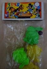 Baby Rassel Kinderwagenkette Hasen England 50er J. in OVP ! Mickey Mouse Etikett