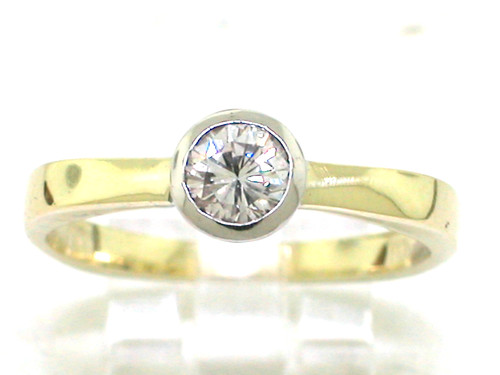 Solitär brillant ring 585 - solitär,