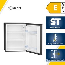 Bomann KB 7347 Mini Kühlschrank, 58 L, 2 Glasablagen, schwarz