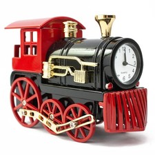 Metall Tischuhr Train Lok