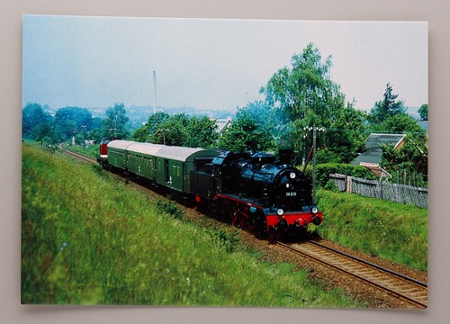 Postkarte dampflok 38 205 - dampflok,