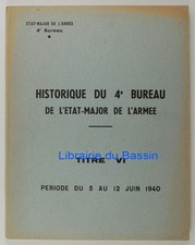 Historisches 4. Büro Generalstab Armee Titel VI 3. Phase Schlacht Somme-Aisne
