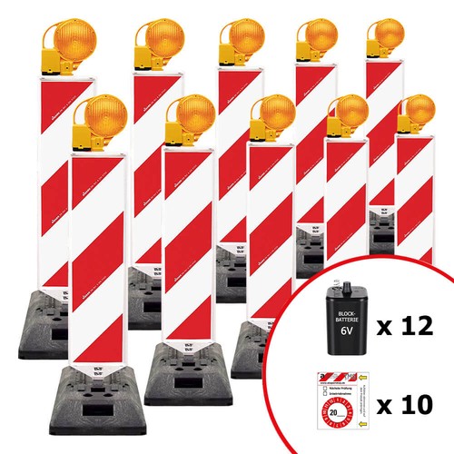 Bigpack leitbaken set - 10, leitbaken-set