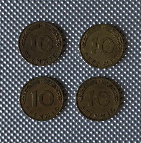 Brd pfennig 1950 - pfennig, d-f-g-j
