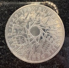 BRD 10 DM 1989 Silber 40 Jahre Bundesrepublik Deutschland Prägestätte G