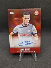 2022-23 Topps FC Red Bull Salzburg Team Set Auto Luka Sucic Red /10