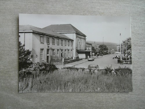 Flöha bahnhof eisenbahn - ak,