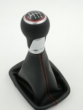 SCHALTKNAUF + SCHALTSACK  passend für SEAT Leon 1M Toledo /6Gang/12mm! /Rot / R1