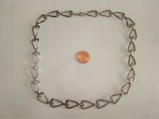 Alte Jugendstil  Kette  Collier  Silber  massiv   43cm