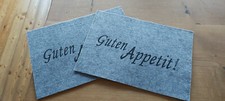 Platz Set (2 Stück) Filz grau 
