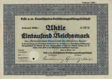Erste Brandschaden Versicherung 1940 Wien Niederdonau Sankt Pölten Krems 1000