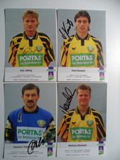 4 x Dynamo Dresden uralte Autogrammkarten org. signiert  Portas  DDR (30)