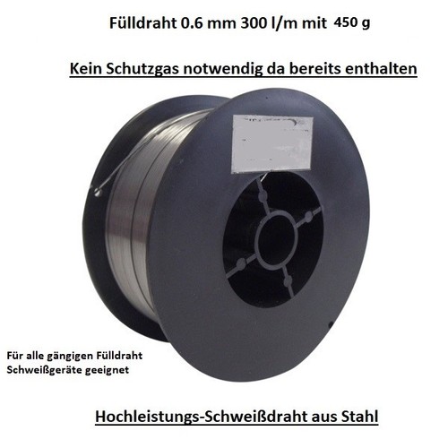 Fülldraht stahl 450 g - 0.6, mm