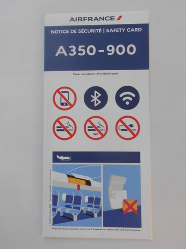Safety card air - safety,