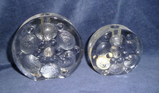 2 Walther Glas Vase Solifleur Solitär Zweigvase Orchideenvase 70 er Jahre Design