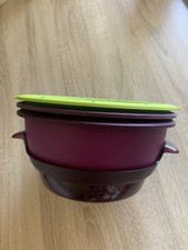 tupperware dampfgarer micro gourmet in lila plus passendem Zubehör & Rezeptbuch