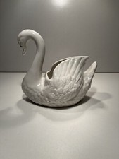 Schwan - Keramik - Weiß -