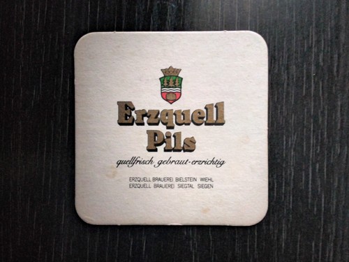 Bierdeckel erzquell - bierdeckel,