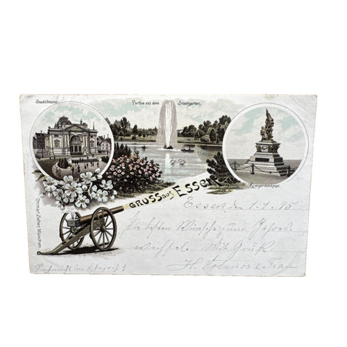 Ansichtskarte postkarte essen - ansichtskarte,