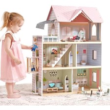 Holz Puppenhaus 80 cm