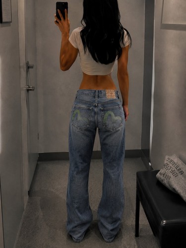 Evisu jeans bootcut y2k - evisu,