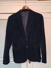Samt Sakko Zara men Blau Gr.48