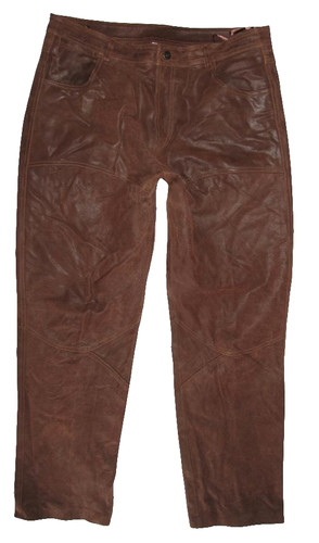 Herren lederjeans nubuk - lederjeans, nubuk-