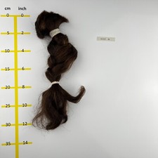 Europäisches Echthaar Rohhaare  dunkelblond mind.121 Gr 30-35cm - 30032586