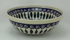 B-Ware Bunzlauer Keramik Schale MISKA, Schüssel, blau/weiß/grün, ø24cm (M092-54)