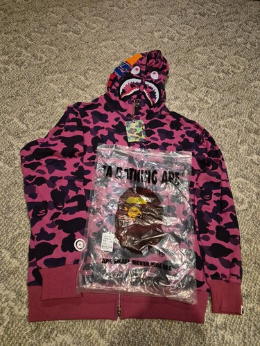 Bape purple camo xxl hoodie - hoodie,