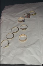 Konvolut 8 Goldringe 333