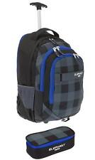 Trolley 2T Set Elephant Signature Schultrolley Trolly Box 12610 Plaid Blau +tmb