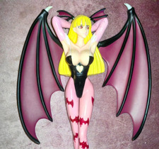 Jahr 2003 CAPCOM Figur Statue 1zu6 Morrigan Frau Vampir sexy Lady Banpresto RARE
